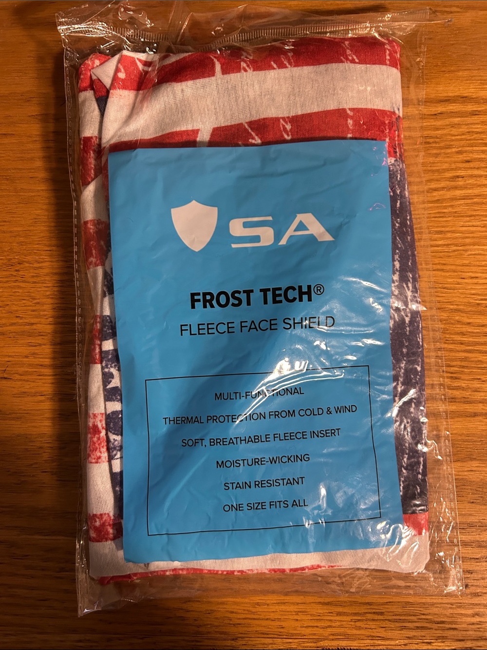 SA Frost Tech Fleece Face Shield - American Flag Print